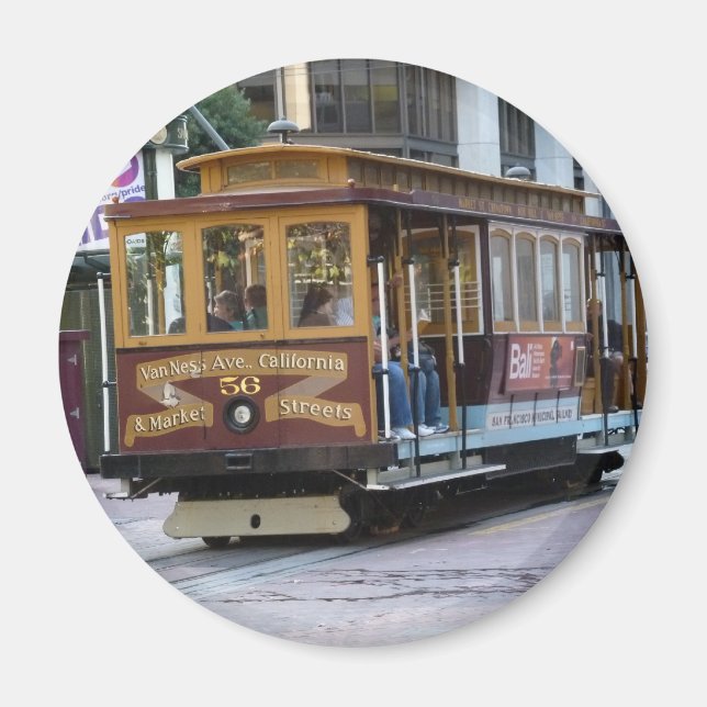 San Francisco Cable Car Magnet (Front)