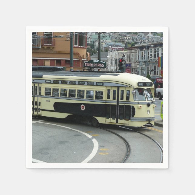 San Francisco Cable Car Napkins (Front)
