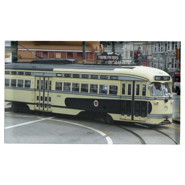 San Francisco Cable Car Place Card Holder (Front)