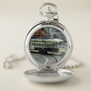 San Francisco Cable Car Pocket Watch