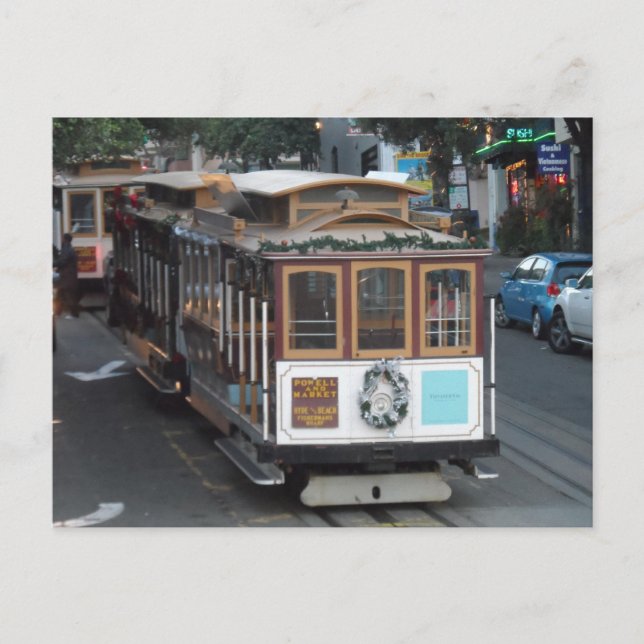 San Francisco Cable Car Postcard (Front)