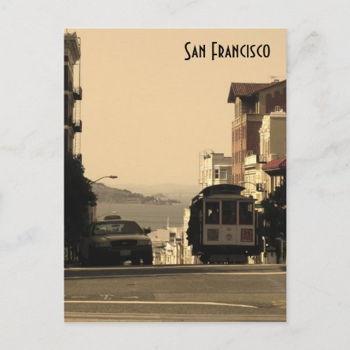 San Francisco Cable Car Postcard