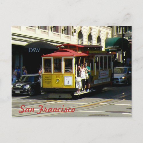San Francisco Cable Car Postcard