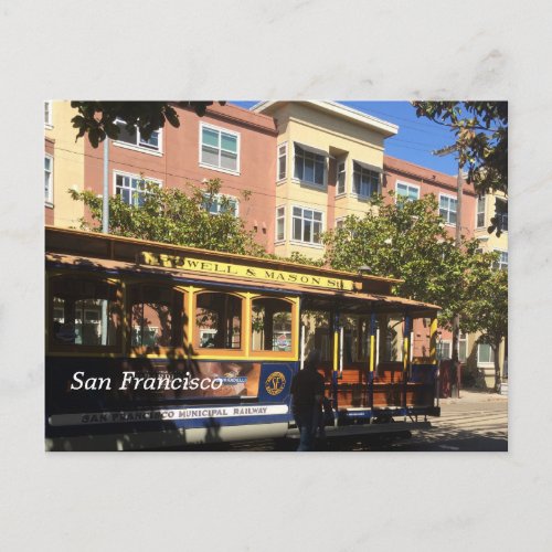 San Francisco Cable Car Postcard