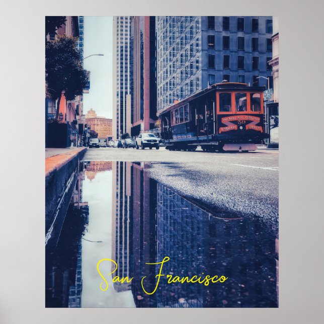 San Francisco Cable Car Poster (Front)