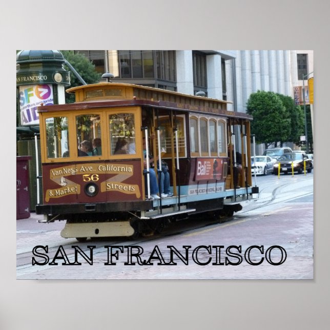 San Francisco Cable Car Poster (Front)