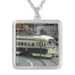 San Francisco Cable Car Silver Plated Necklace