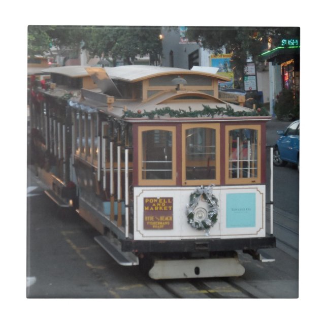 San Francisco Cable Car Tile (Front)