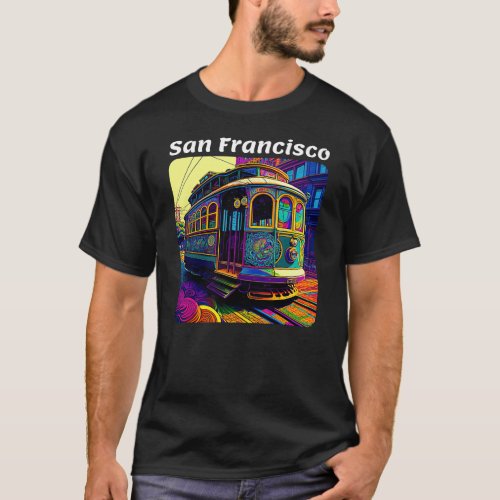 San Francisco Cable Car v1 square T_Shirt