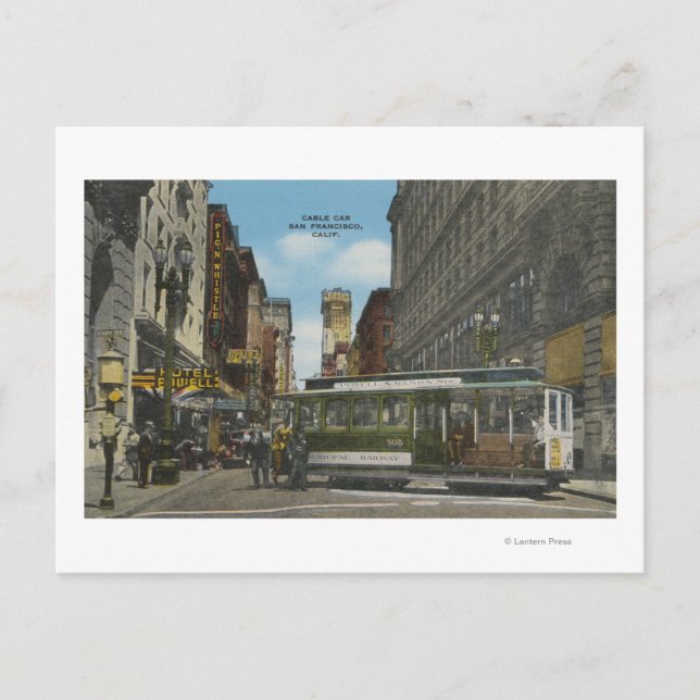 San Francisco, CACable Car Turnaround View Postcard (Front)