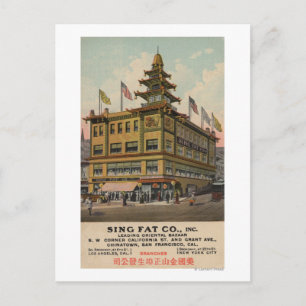 San Francisco, CAChinatown AdSing Fat Co. Postcard