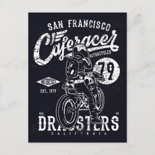 San Francisco Cafe Racer Motor California Postcard