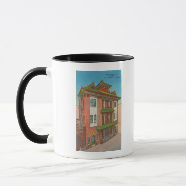 San Francisco, CAKong Chow Temple in Chinatown Mug (Left)