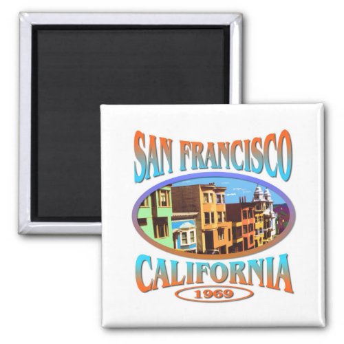 San Francisco California 1969 Magnet