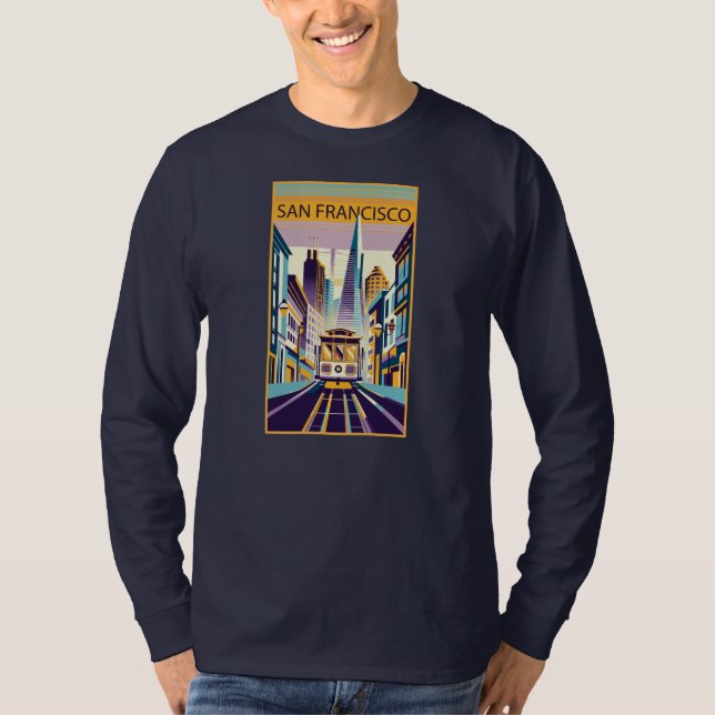 San Francisco California Art Deco T-Shirt (Front)