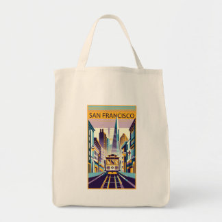 San Francisco California Art Deco Tote Bag