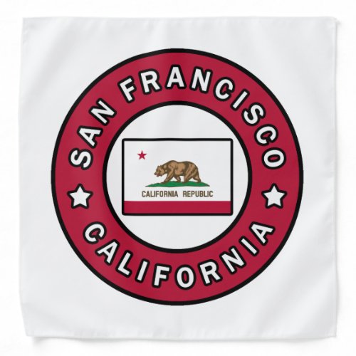 San Francisco California Bandana