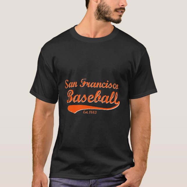 San Francisco California Baseball Fan T-Shirt (Front)