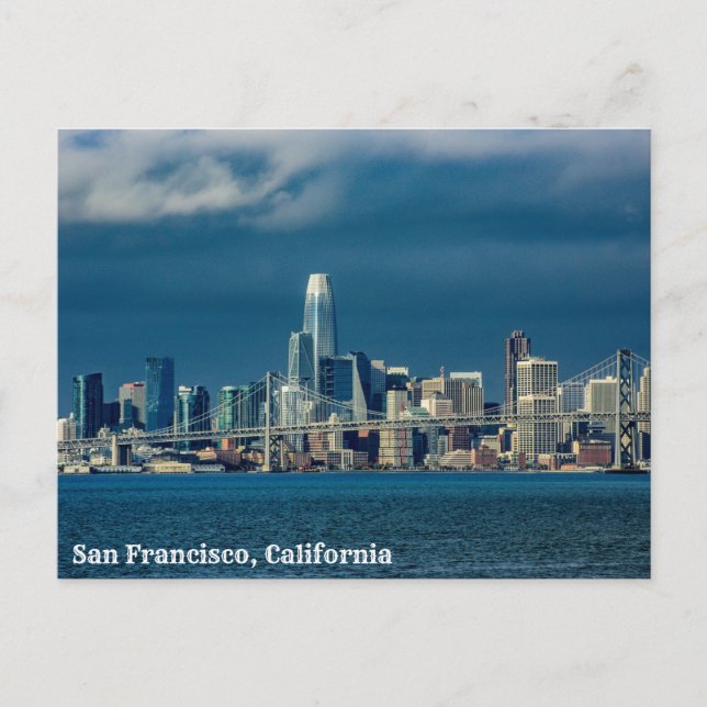 San Francisco, California Bay Skyline Postcard (Front)