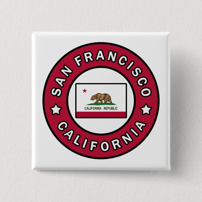 San Francisco California Button (Front)