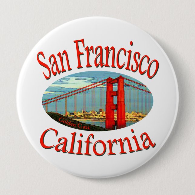 San Francisco California Button (Front)