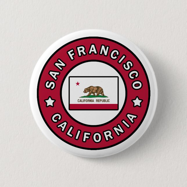 San Francisco California Button (Front)
