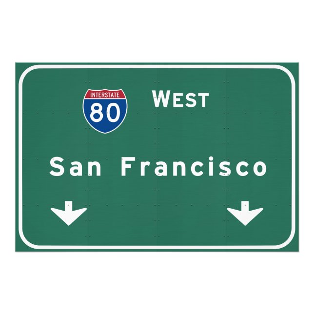 San Francisco California ca Interstate Highway : Photo Print (Front)