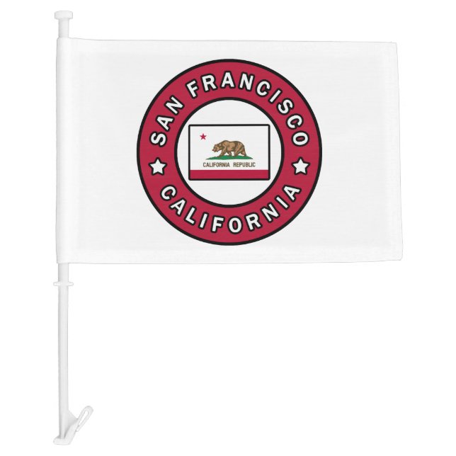 San Francisco California Car Flag (Front)