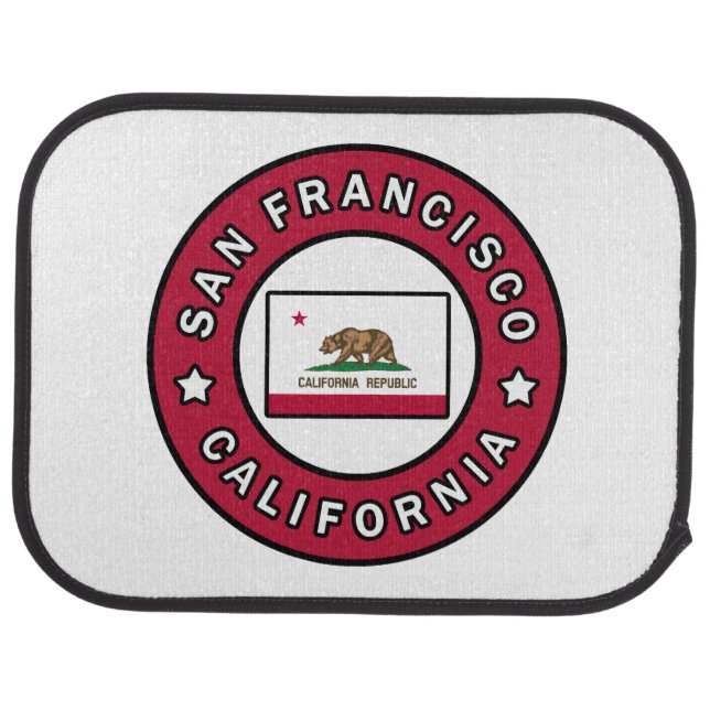 San Francisco California Car Floor Mat (Rear)