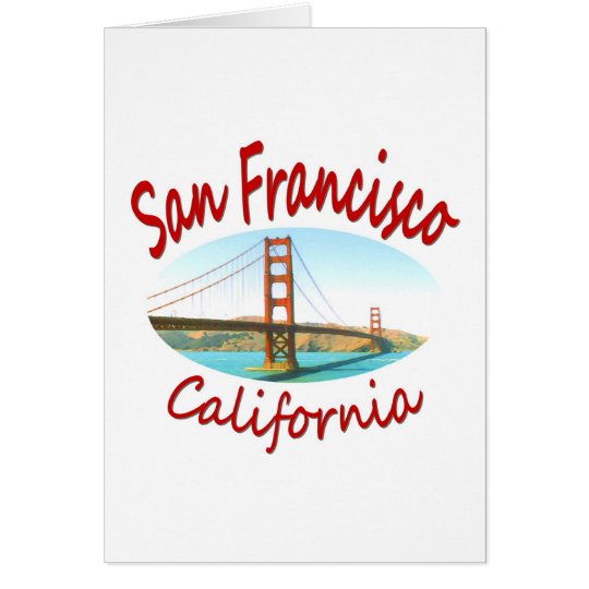 San Francisco California Card