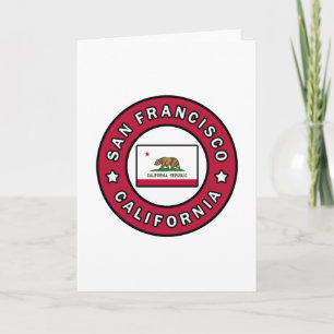 San Francisco California Card
