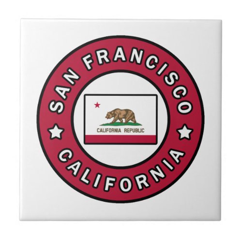 San Francisco California Ceramic Tile