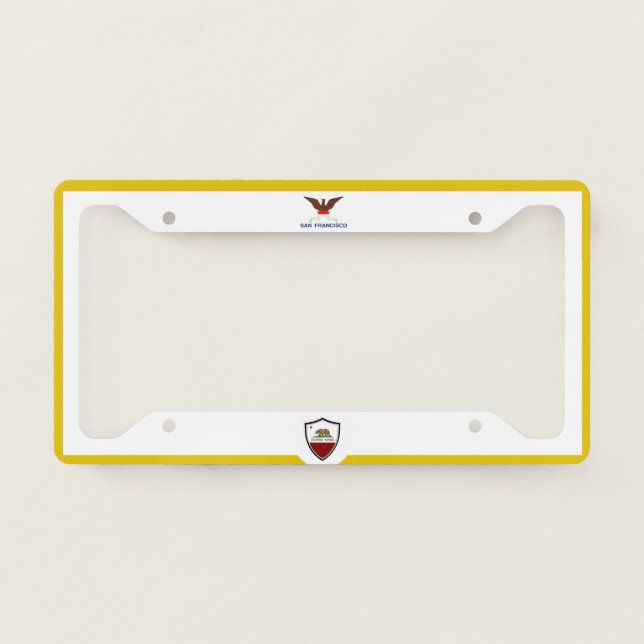  San Francisco (California) city flag   License Plate Frame (Front)