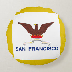 San Francisco (California) City flag   Round Pillow