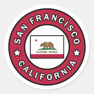 San Francisco California Classic Round Sticker
