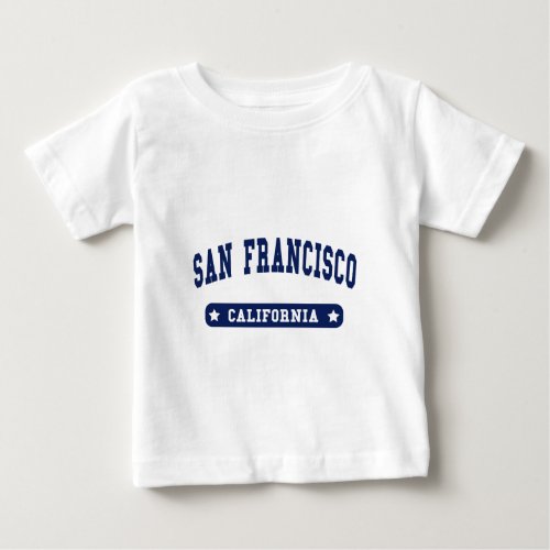 San Francisco California College Style tee shirts