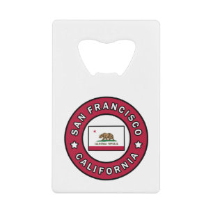 San Francisco California Credit Card Bottle Opener