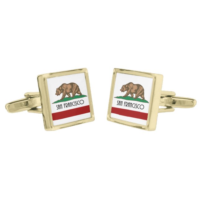 San Francisco California Cufflinks (Angled)