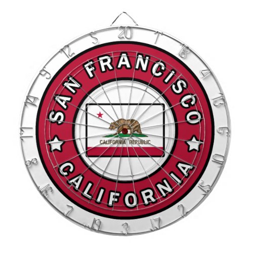 San Francisco California Dart Board