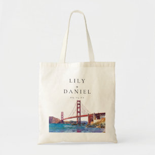San Francisco California Destination Wedding Tote Bag