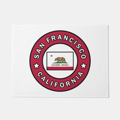 San Francisco California Doormat