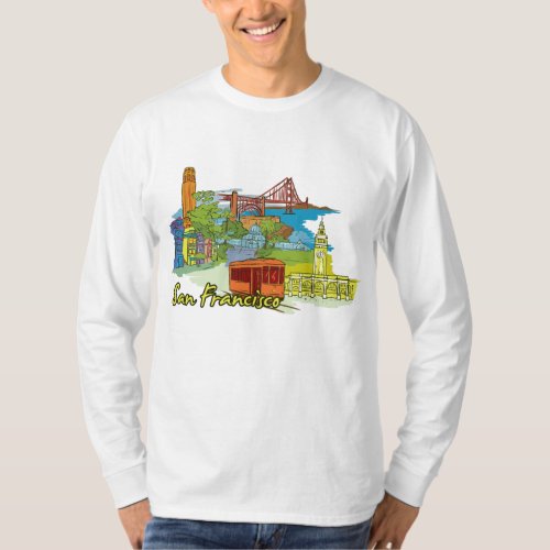 San Francisco California Famous City T_Shirt