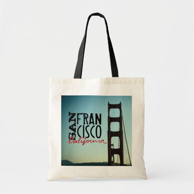 San Francisco California golden gate bridge bag (Front)