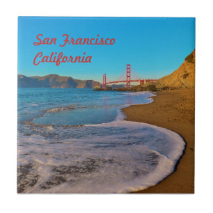 San Francisco California Golden Gate Bridge Ceramic Tile