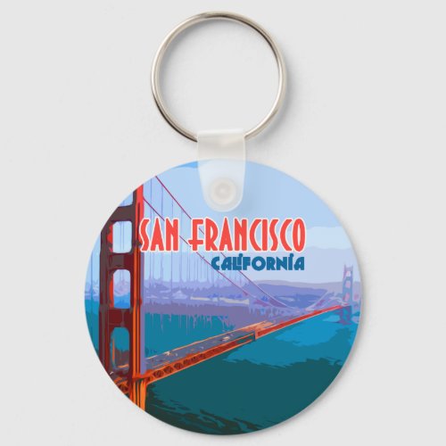 San Francisco California Golden Gate Bridge Keychain