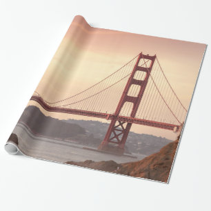 San Francisco California Golden Gate Bridge Photo Wrapping Paper