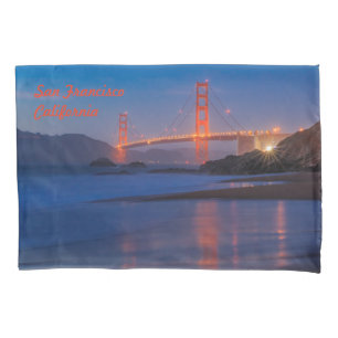 San Francisco California Golden Gate Bridge Pillow Case