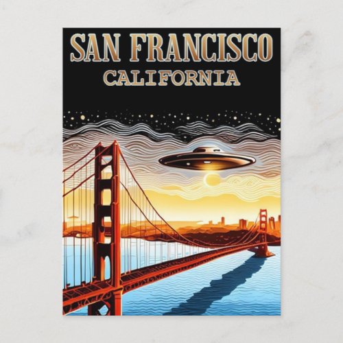 San Francisco California _ Golden Gate Bridge Postcard