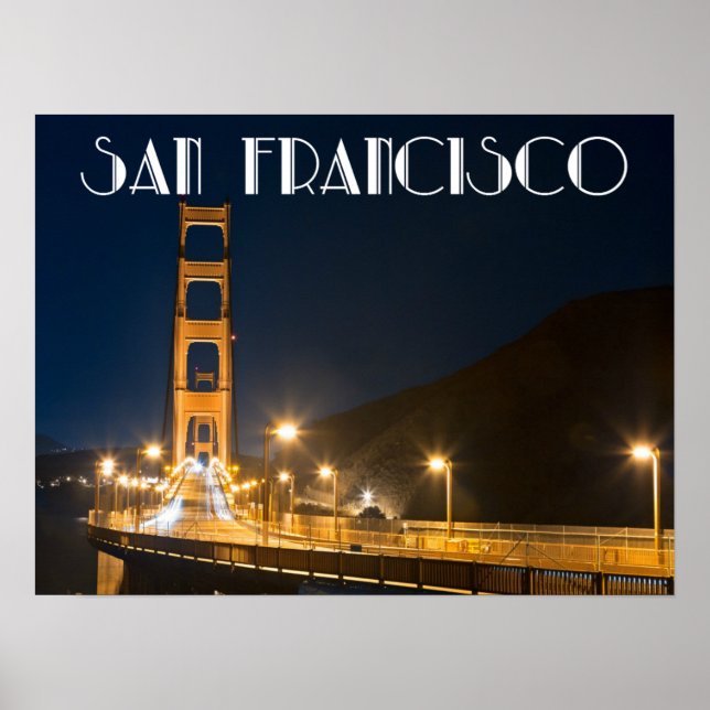 San Francisco California Golden Gate Bridge Poster (Front)