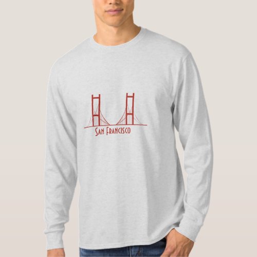 San Francisco California Golden Gate Bridge T_Shirt
